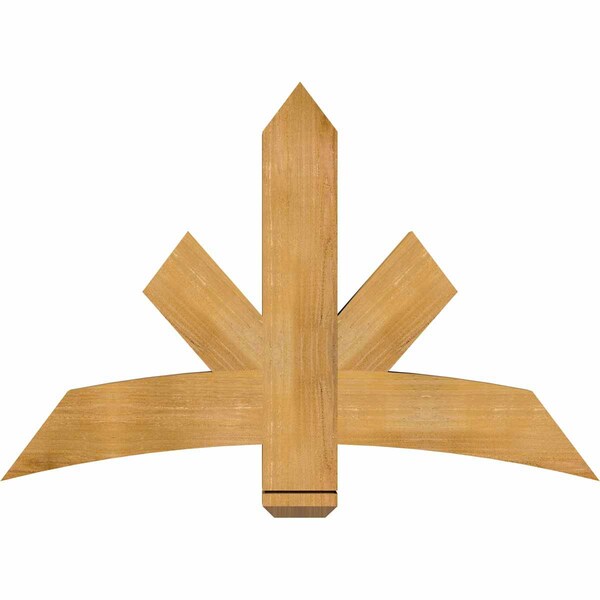 Ekena Millwork Alberta Rough Sawn Timber Gable Bracket, Western Red Cedar, 48"W x 32"H x 4"D x 6"F, 16/12 Pitch GBW048X32X0406ALB00RWR - main